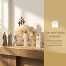 Cenário Completo da Ressurreição de Jesus com Luz LED ✝️ Decoração Cristã