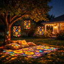 Luminária com girassol - kit com 2 unidades 🌜🧡