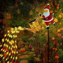 🔥 Um kit com 3 unidades 🔥 Regador Solar de Papai Noel 🤶🎄