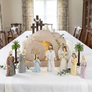 Cenário Completo da Ressurreição de Jesus com Luz LED ✝️ Decoração Cristã