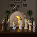 Cenário Completo da Ressurreição de Jesus com Luz LED ✝️ Decoração Cristã