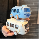 🎁kit com 2 unidades   🚌 Copo de água portátil em formato de ônibus com alça 😍✔