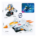 🔥 Carrinho de brinquedo elétrico de polícia com deformação universal ✔