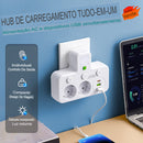 💡 Interruptores independentes, design compacto e segurança máxima 🏠