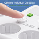 💡 Interruptores independentes, design compacto e segurança máxima 🏠