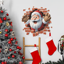 quadro natalino "Papai Noel invadiu!" 🎅 Decoração divertida para casa nas festas de fim de ano 🎄
